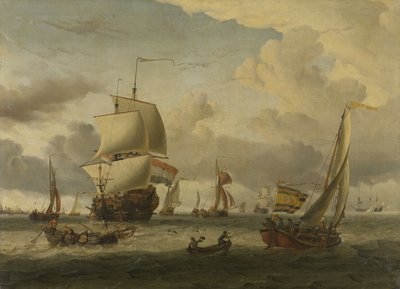 La rada di Enkhuizen da Abraham Storck